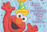 Happy Birthday From Elmo Singing Card Sesame Street Elmo Happy Birthday Greeting Card 1ct Party