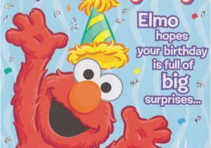 Happy Birthday From Elmo Singing Card Sesame Street Elmo Happy Birthday Greeting Card 1ct Party