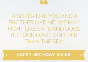 Happy Birthday From Sister to Brother Quotes 35 Special and Emotional Ways to Say Happy Birthday Sister