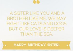 Happy Birthday From Sister to Brother Quotes 35 Special and Emotional Ways to Say Happy Birthday Sister
