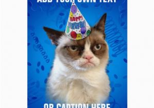 Happy Birthday From the Cat Card Grumpy Cat Birthday Quotes Quotesgram