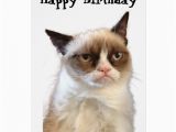 Happy Birthday From the Cat Card Grumpy Cat Happy Birthday Card Zazzle