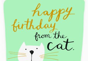 Happy Birthday From the Cat Card Happy Birthday From the Cat Card Caroline Gardner