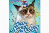 Happy Birthday From the Cat Card Happy Birthday Grumpy Cat Greeting Cards Zazzle