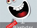 Happy Birthday Funny Video Card Gelukkige Verjaardag Grappige Kaart Glimlach Wit