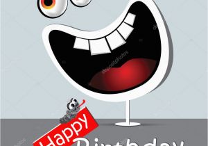 Happy Birthday Funny Video Card Gelukkige Verjaardag Grappige Kaart Glimlach Wit