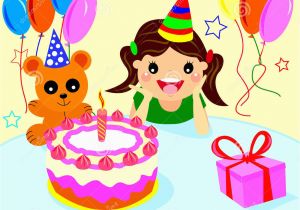 Happy Birthday Girl Pic Happy Birthday Girls Stock Vector Image Of Illustration