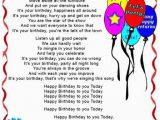 Happy Birthday Girl Poem Happy Birthday Mother Poems A Happy Birthday Poem Funny