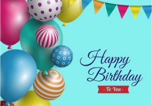 Happy Birthday Girl song Free Download Birthday Background with Realistic Balloons Vector Free