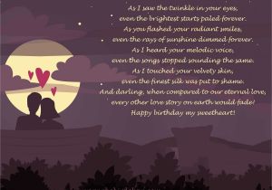 Happy Birthday Girlfriend Poem Romantic Happy Birthday Poems for Her for Girlfriend or