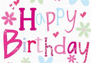 Happy Birthday Girly Quotes Happy Birthday Girly Stock Vector Art More Images Of