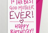 Happy Birthday Godmother Cards Birthday Card for Godmother by A is for Alphabet