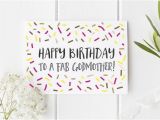 Happy Birthday Godmother Cards Birthday Card Godmother Birthday Card for Godmother Happy