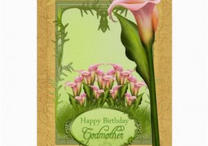 Happy Birthday Godmother Cards Godmother Lily Birthday Greeting Card Zazzle