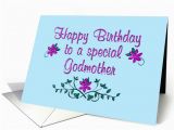 Happy Birthday Godmother Cards Happy Birthday Godmother Purple Flowers Card 1363488