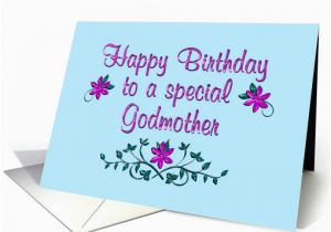 Happy Birthday Godmother Cards Happy Birthday Godmother Purple Flowers Card 1363488