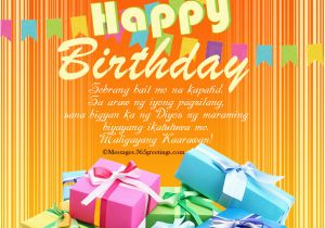 Happy Birthday Greetings Quotes Tagalog Tagalog Birthday Greetings for Sister 365greetings Com