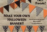 Happy Birthday Halloween Banner Printable Halloween Banner Free Halloween Printable Printable