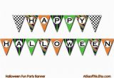 Happy Birthday Halloween Banner Printable Happy Halloween Printable Bunting Banner Halloween by