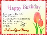 Happy Birthday Honey Quotes the Gallery for Gt Birthday Wishes for Boyfriend with