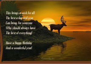 Happy Birthday Hunting Quotes Have A Happy Birthday Deer themed Birthday Greetings