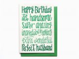 Happy Birthday Husband Funny Cards Husband Birthday Card Happy Birthday to My Handsome