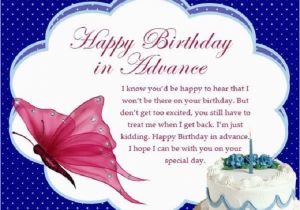 Happy Birthday In Advance Quotes 80 Happy Birthday In Advance Wishes Best Quotes to Say