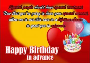 Happy Birthday In Advance Quotes Advance Happy Birthday Wishes and Images Birthdayfunnymeme