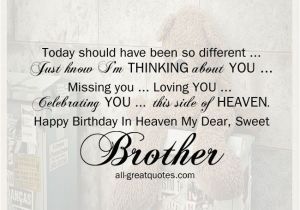 Happy Birthday In Heaven Brother Quotes Brother Birthday In Heaven Heaven Images Free Birthday