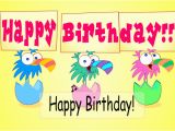 Happy Birthday Interactive Card Ecards Birthday Birds