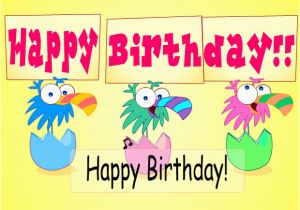 Happy Birthday Interactive Card Ecards Birthday Birds