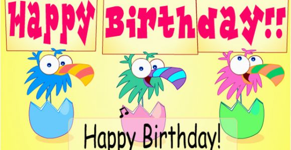 Happy Birthday Interactive Card Ecards Birthday Birds