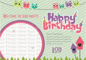 Happy Birthday Invites Template 22 Beautiful Kids Birthday Invitations Free Psd Eps