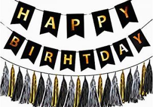 Happy Birthday James Banner Amazon Com Sterling James Co Black Happy Birthday