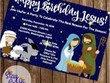 Happy Birthday Jesus Party Invitations Happy Birthday Jesus Christmas Party Invitation 4×6