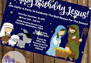 Happy Birthday Jesus Party Invitations Happy Birthday Jesus Christmas Party Invitation 4×6