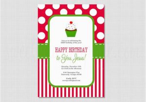 Happy Birthday Jesus Party Invitations Happy Birthday Jesus or Christmas Birthday Invitation by