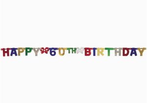 Happy Birthday Jointed Banner Happy 60th Birthday Jointed Banner 1pk Walmart Com