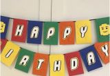 Happy Birthday Lego Banner Printable Lego Happy Birthday Etsy