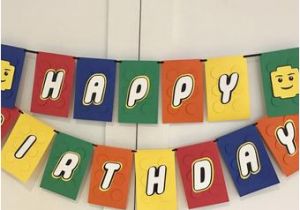 Happy Birthday Lego Banner Printable Lego Happy Birthday Etsy