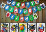 Happy Birthday Lego Banner Printable Lego Justice League Inspired Birthday Banner Instbirthday