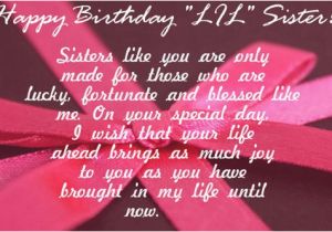 Happy Birthday Lil Sister Quotes the 105 Happy Birthday Little Sister Quotes and Wishes