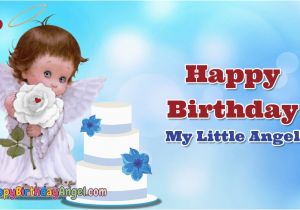 Happy Birthday Little Angel Quotes Happy Birthday Angel Cake Images Pictures