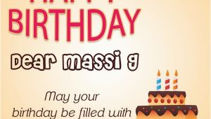 Happy Birthday Mausi Quotes Happy Birthday Masi Wishes Cake Images Sms Wishes