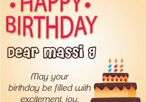 Happy Birthday Mausi Quotes Happy Birthday Masi Wishes Cake Images Sms Wishes