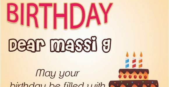 Happy Birthday Mausi Quotes Happy Birthday Masi Wishes Cake Images Sms Wishes