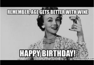 Happy Birthday Meme for A Woman Happy Birthday Card Meme Wine Birthday Pinterest