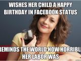 Happy Birthday Meme for Child Wishes Her Child A Happy Birthday In Facebook Status