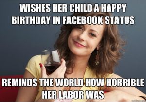 Happy Birthday Meme for Child Wishes Her Child A Happy Birthday In Facebook Status