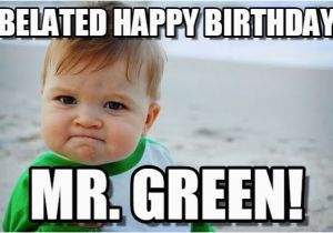 Happy Birthday Meme for Kids Belated Happy Birthday Success Kid original Meme On Memegen